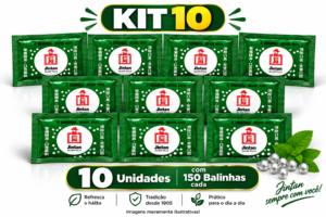 Jintan – Kit 10 Sachês (150 pastilhas em cada sachê)
