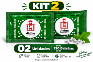 Jintan – Kit 2 Sachês (150 pastilhas em cada sachê)
